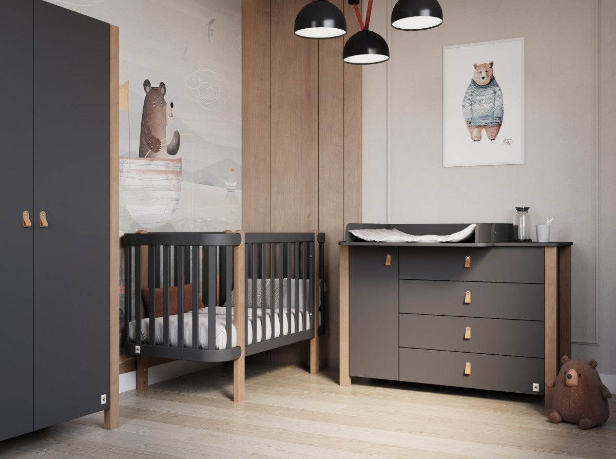 ledikant ANTHRACITE hout