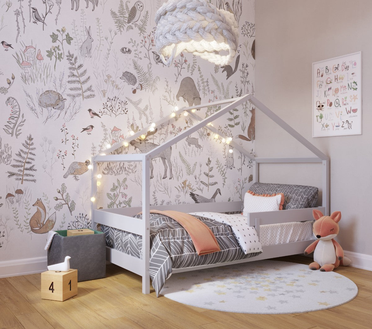 YappyKids house bed, LIGHT GREY