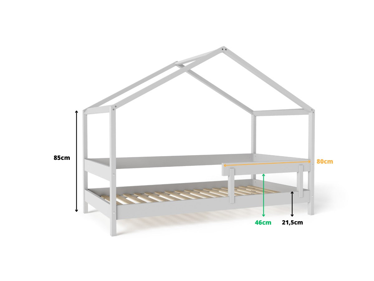 YappyKids house bed, LIGHT GREY