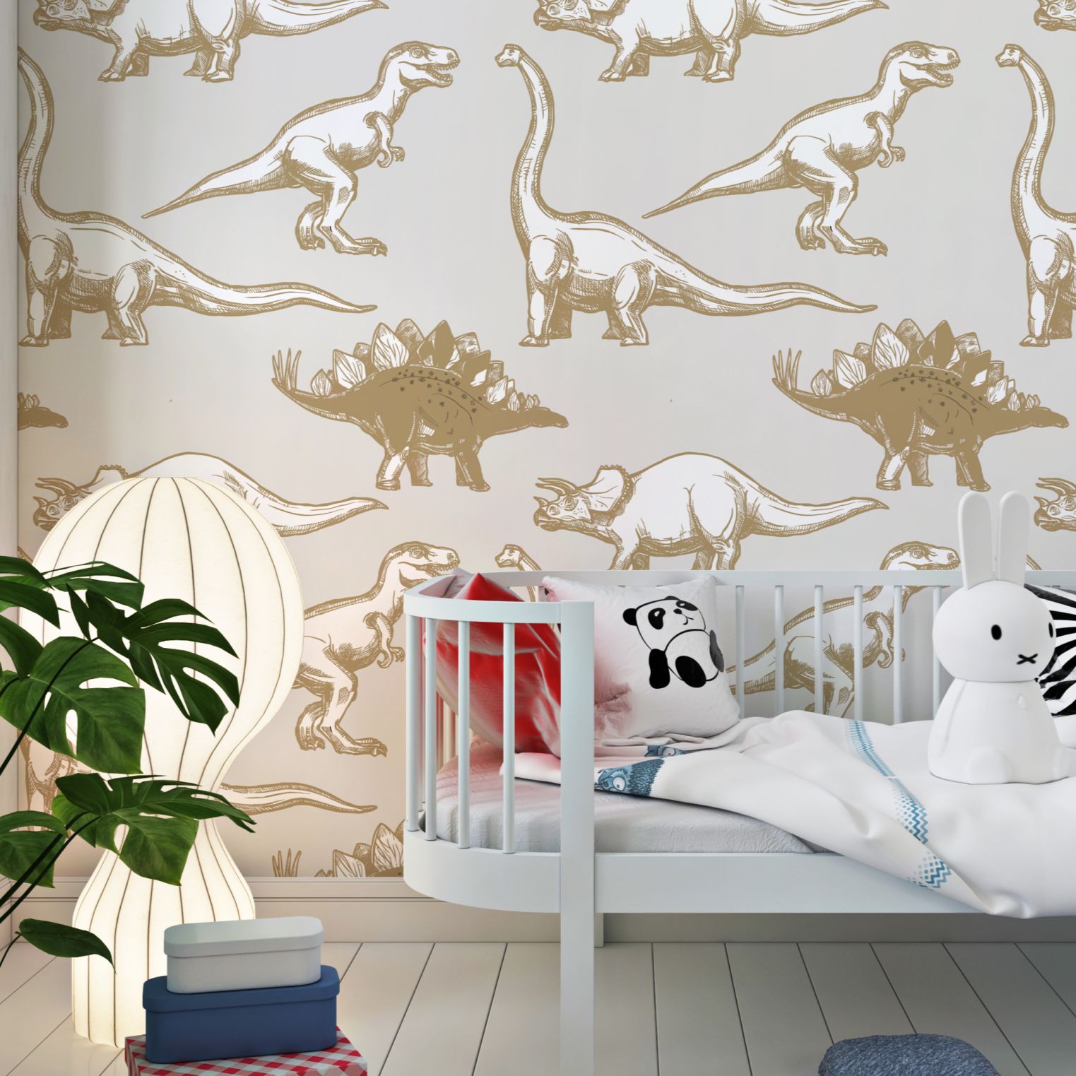 dino behang kinderkamer