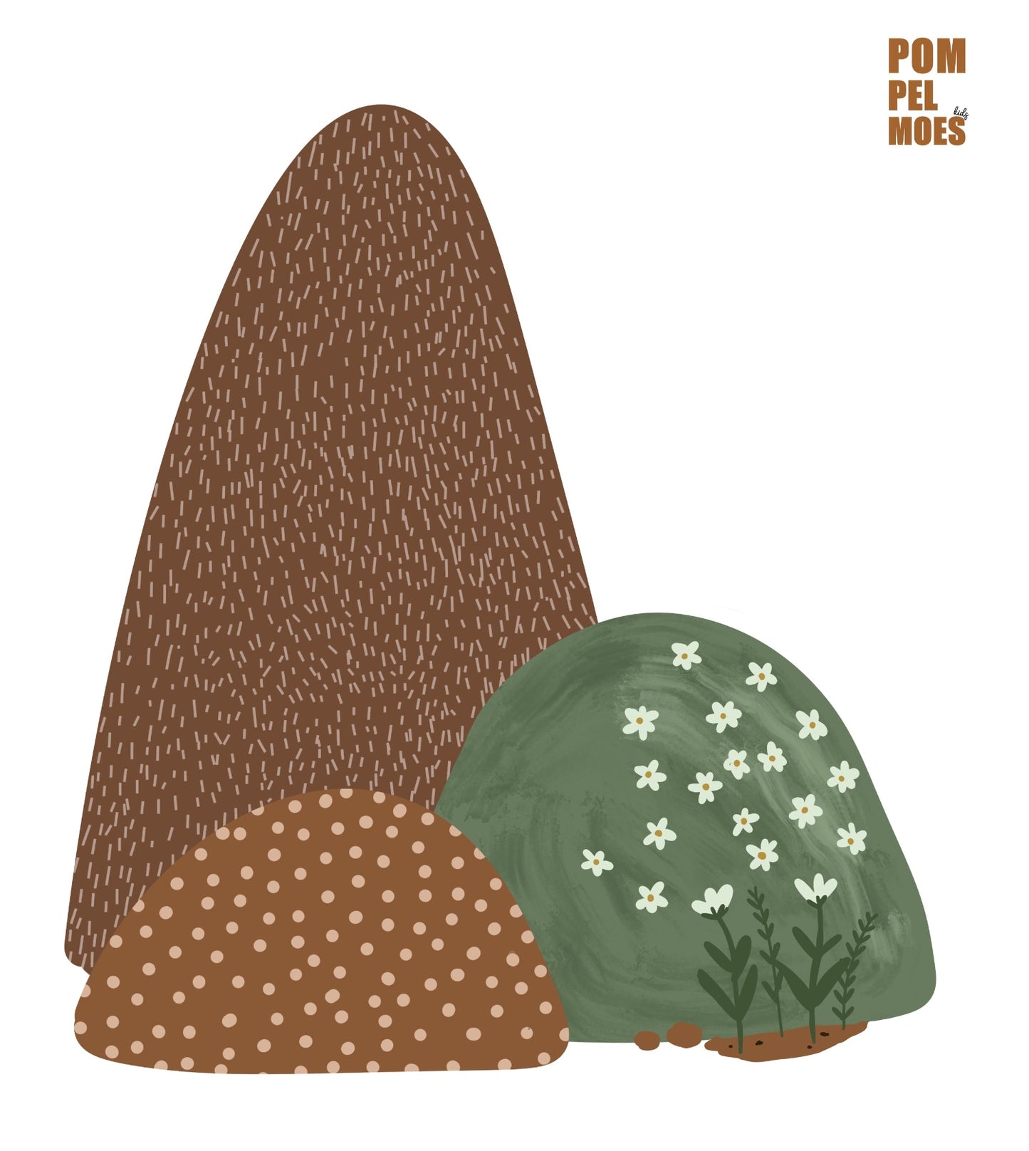 kinderkamer muurstickers heuvels