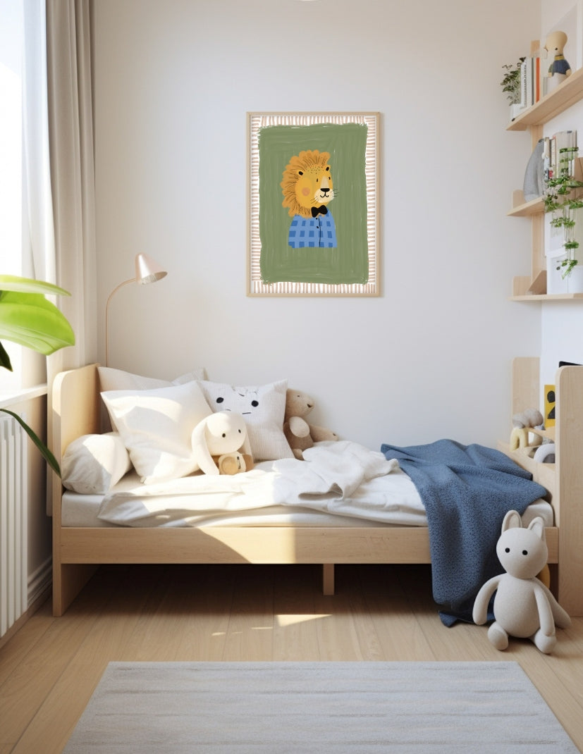 leeuw poster kinderkamer