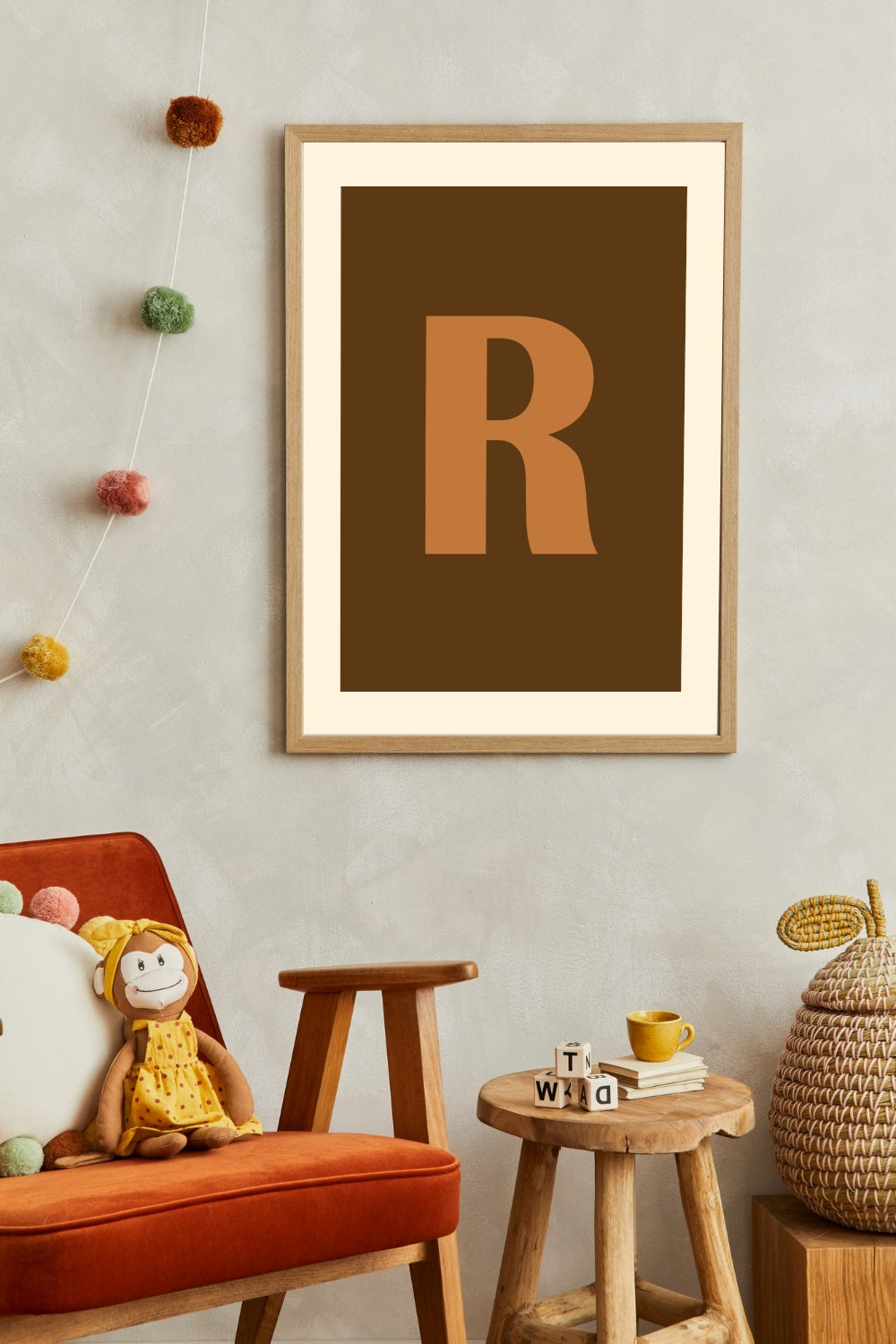 poster meisjekamer letter