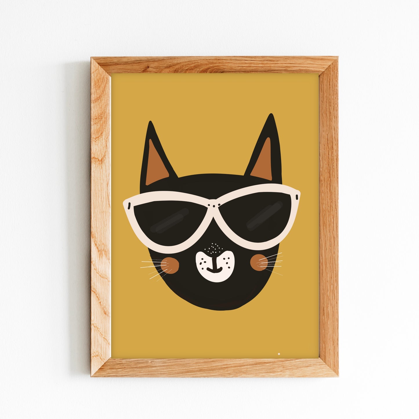 kat dieren poster kinderkamer