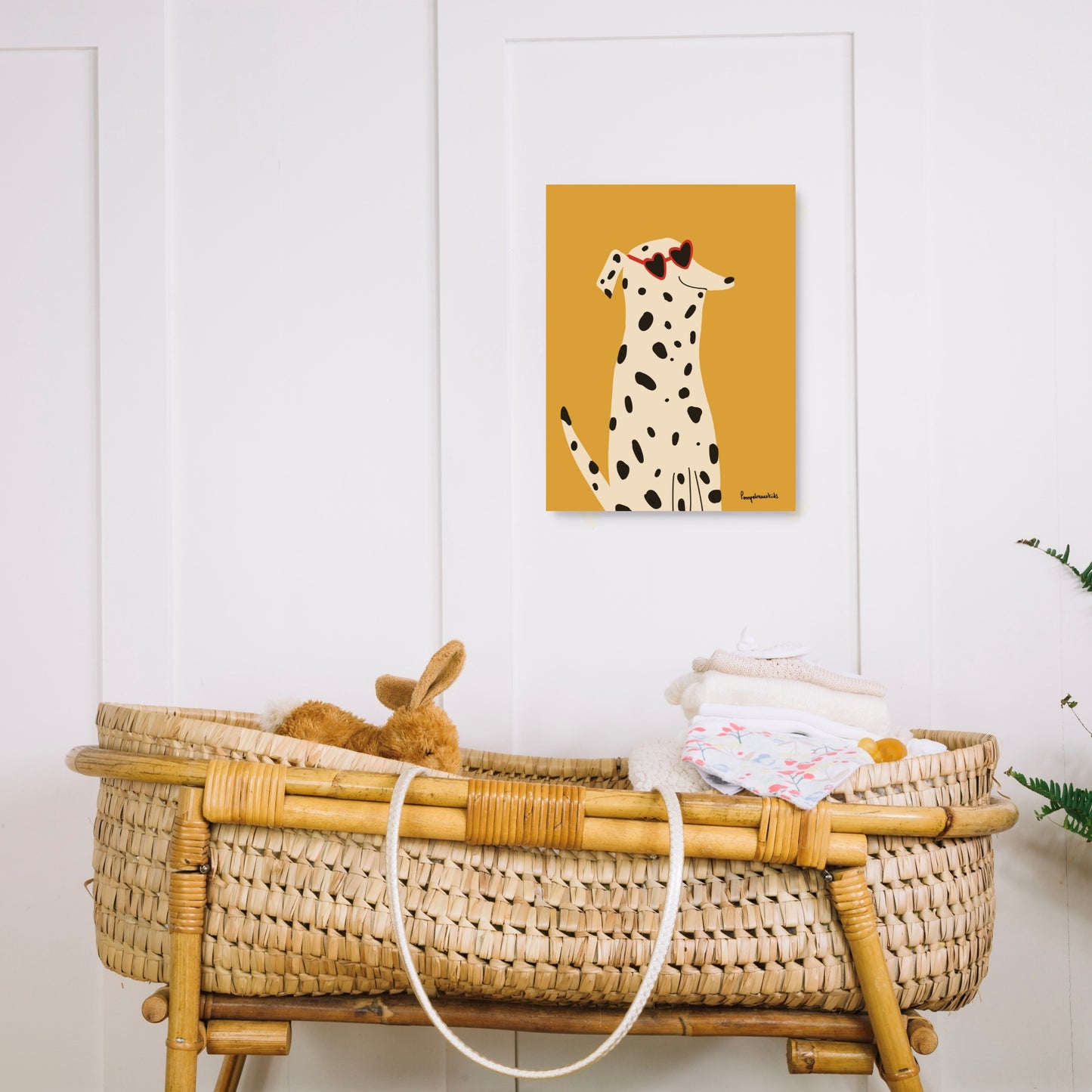 Poster babykamer - Happy Dalmatian – Kleurrijke Poster