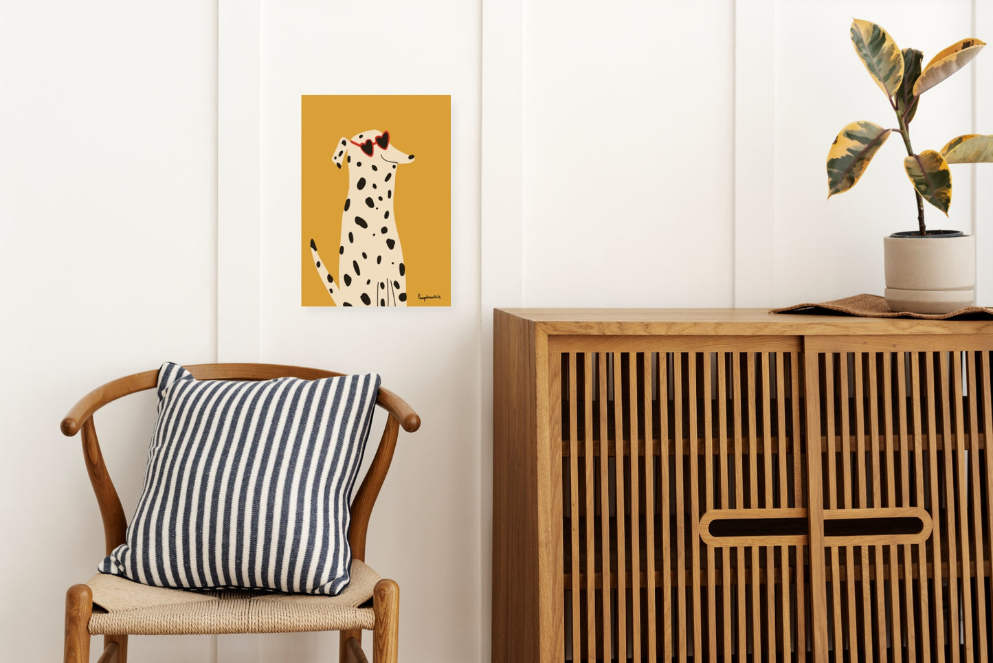 hond jongenskamer poster