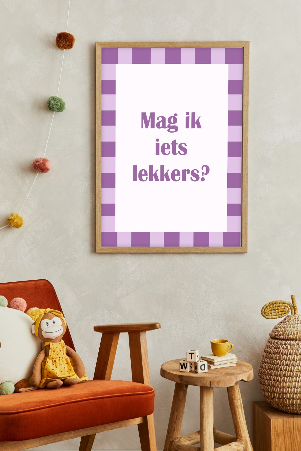 Kinderkamer Poster - Mag Ik Iets Lekkers?