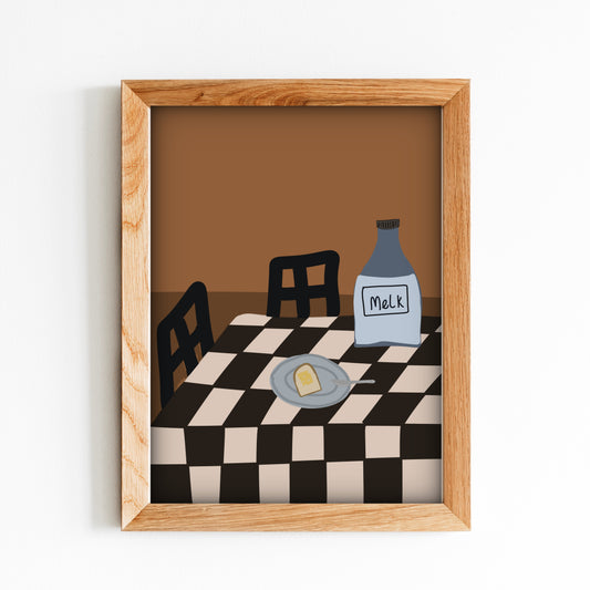 Kinderkamer Poster - Ontbijttijd