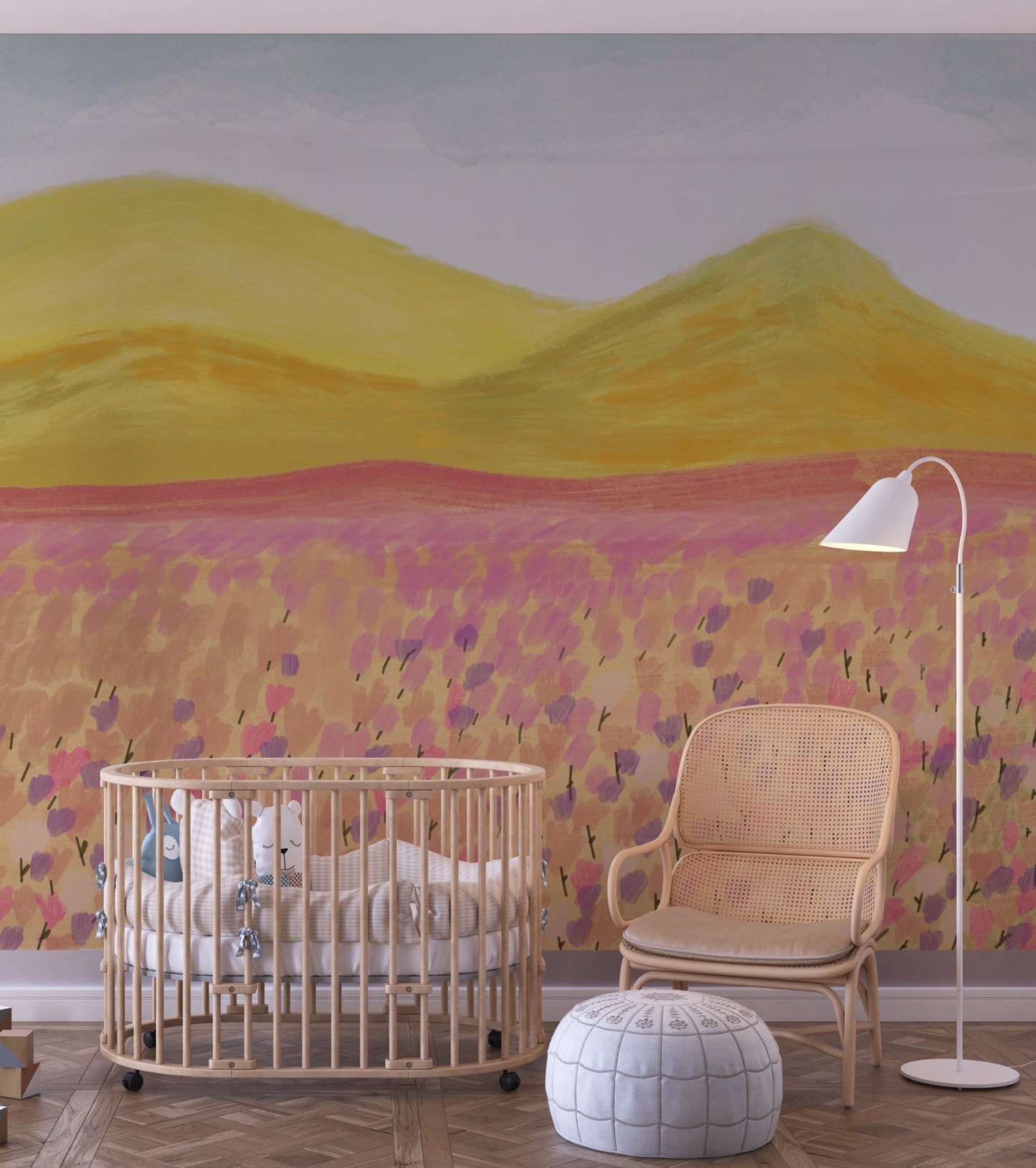 meisjes fotobehang roze