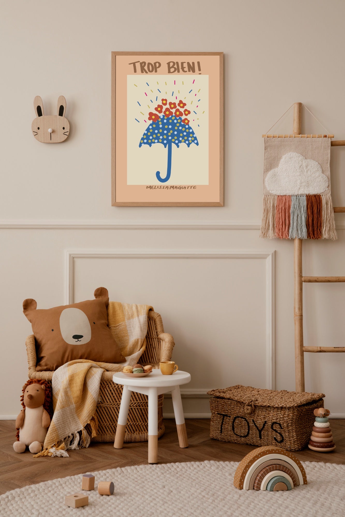 kinderkamer poster bloemen