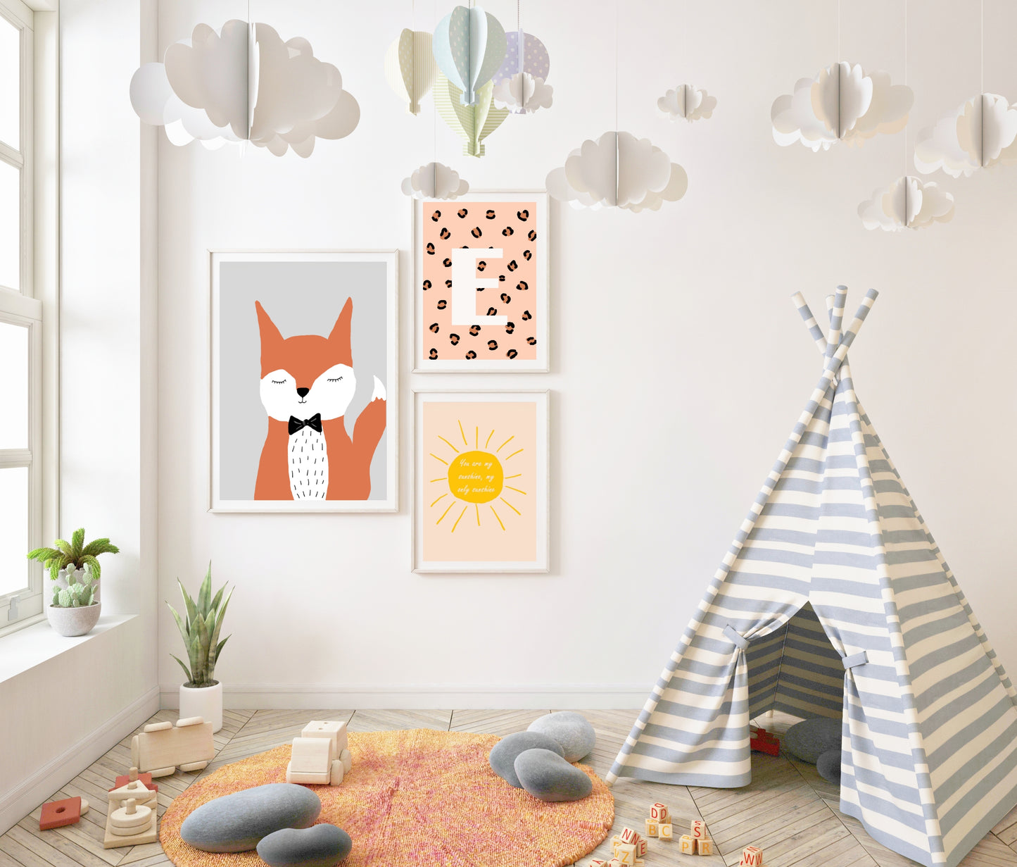 Vos – Warme Dierenposter voor de Babykamer