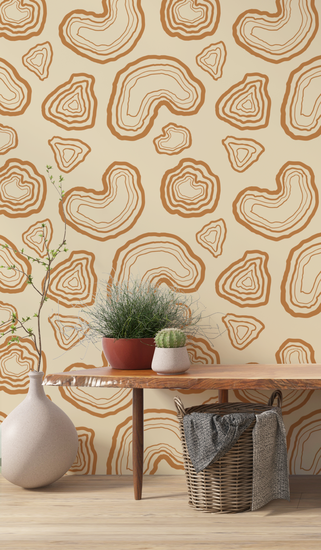 Wooden design Wallpaper children's room