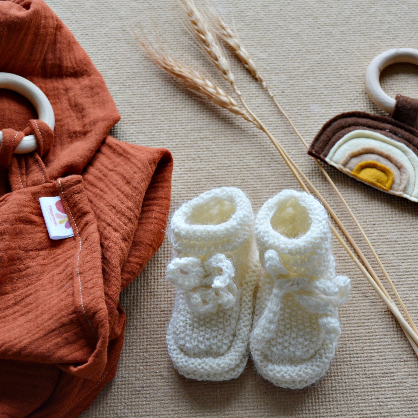 babyslofjes gebreid