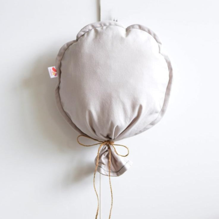 Pompelmoes - Muurdecoratie Stoffen Ballon - Zilvergrijs