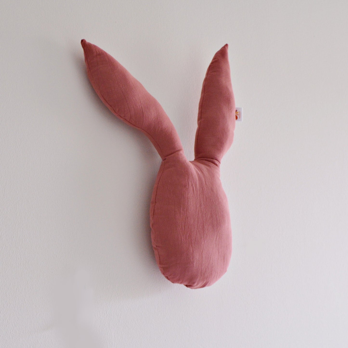 Haas - Muurdecoratie Babykamer / kussen - Oudroze