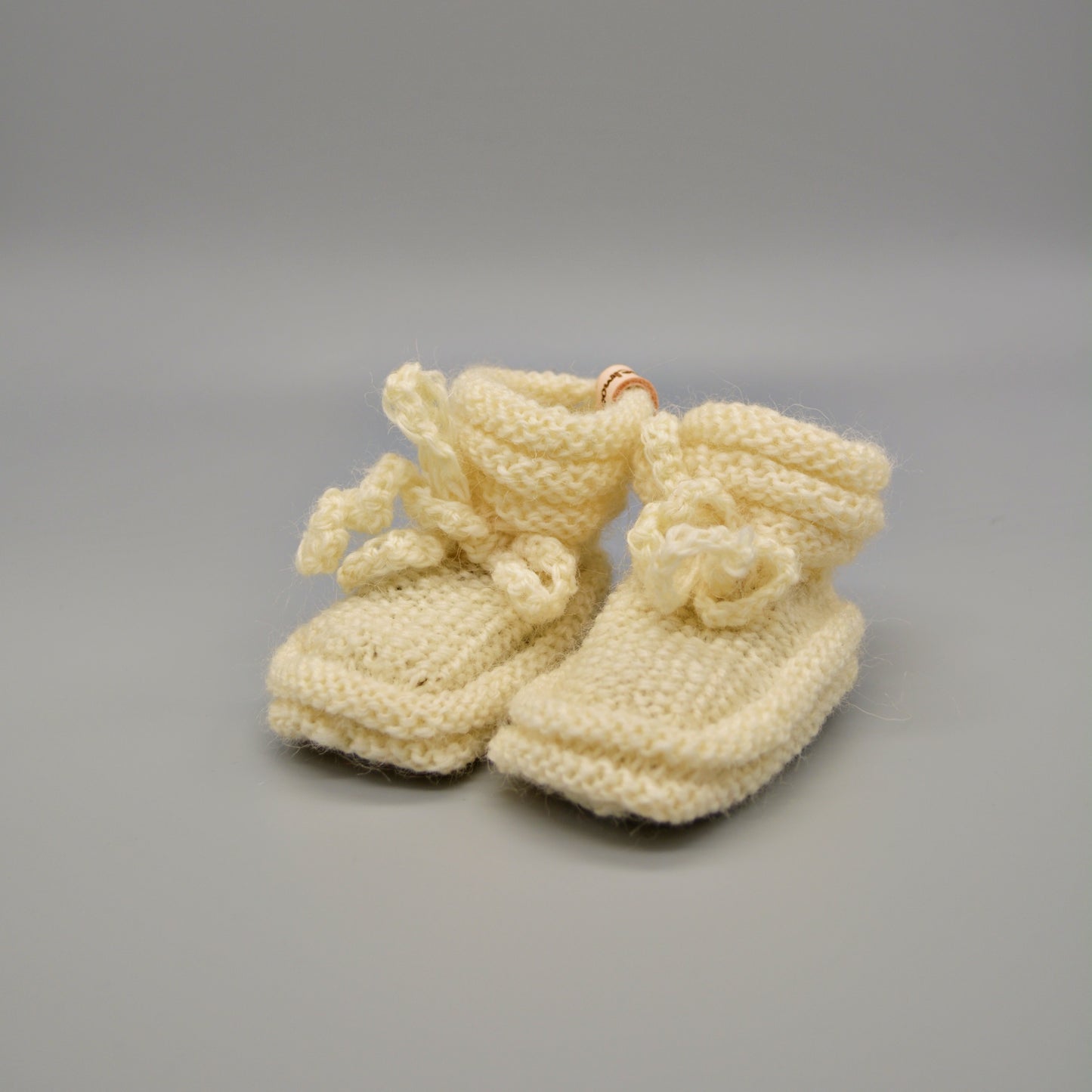 Baby slippers - Cream - Knitted