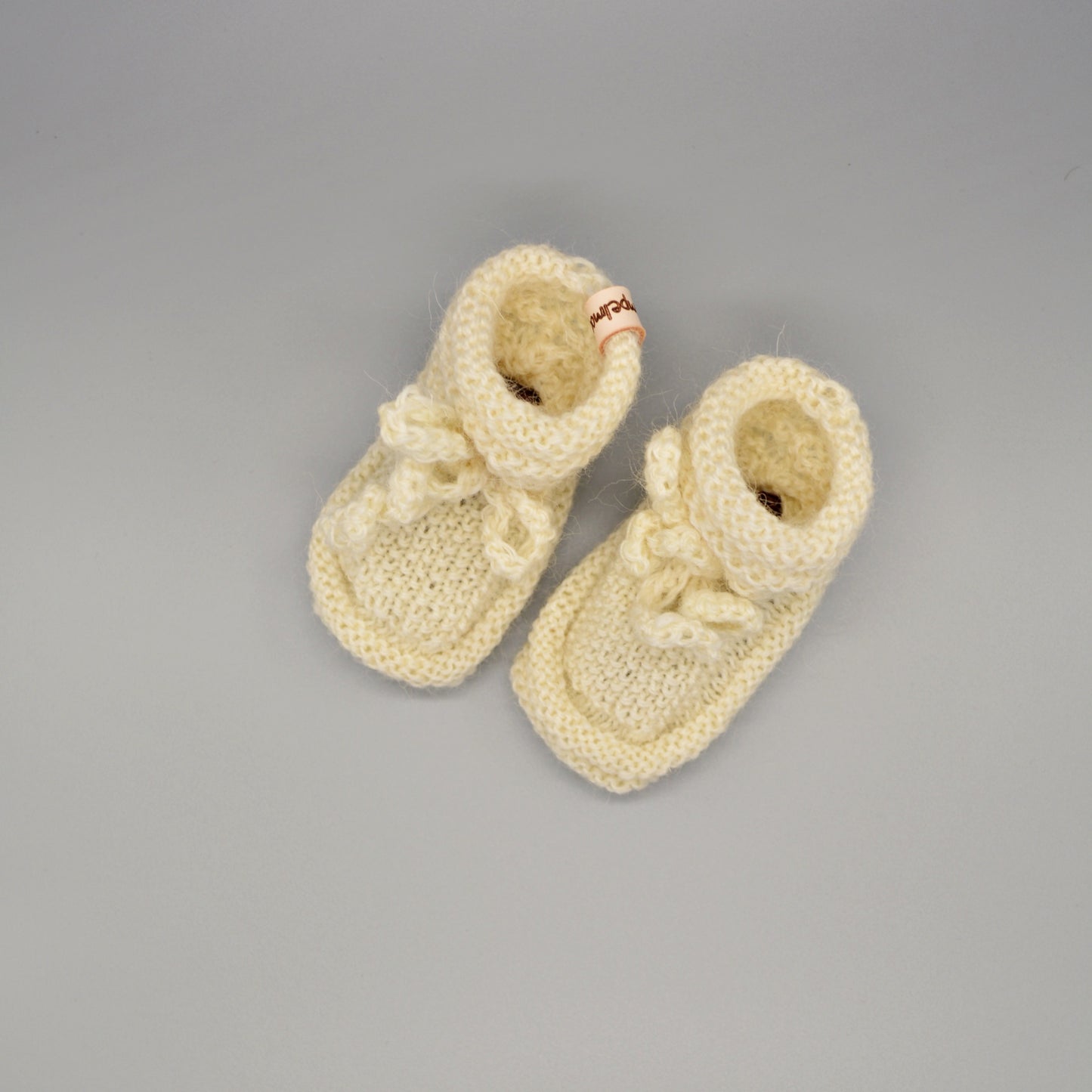 Baby slippers - Cream - Knitted