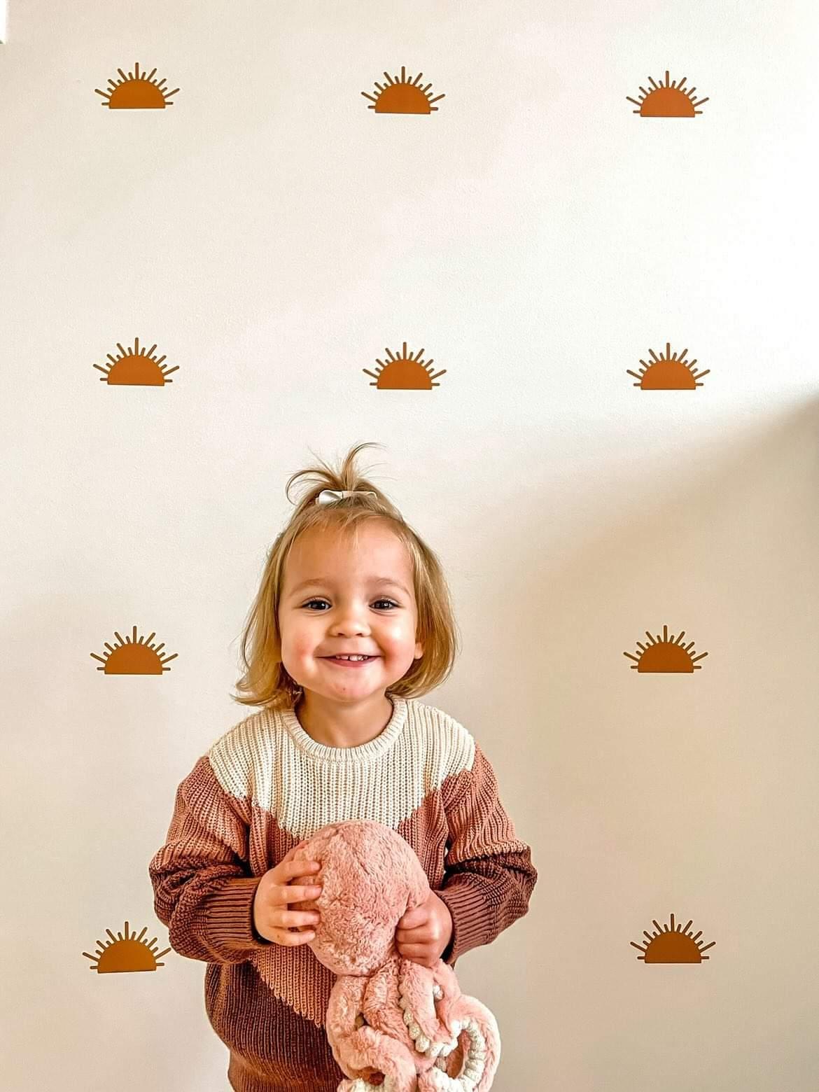 Halve zonnetjes Muurstickers  Roest