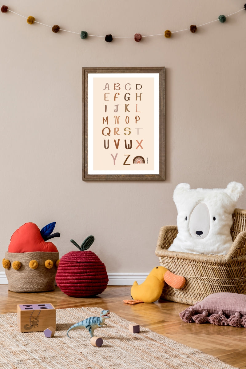 Alfabets - kinderkamer poster