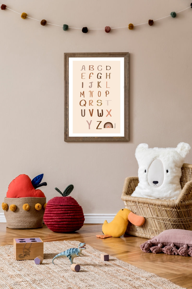 poster alfabet babykamer