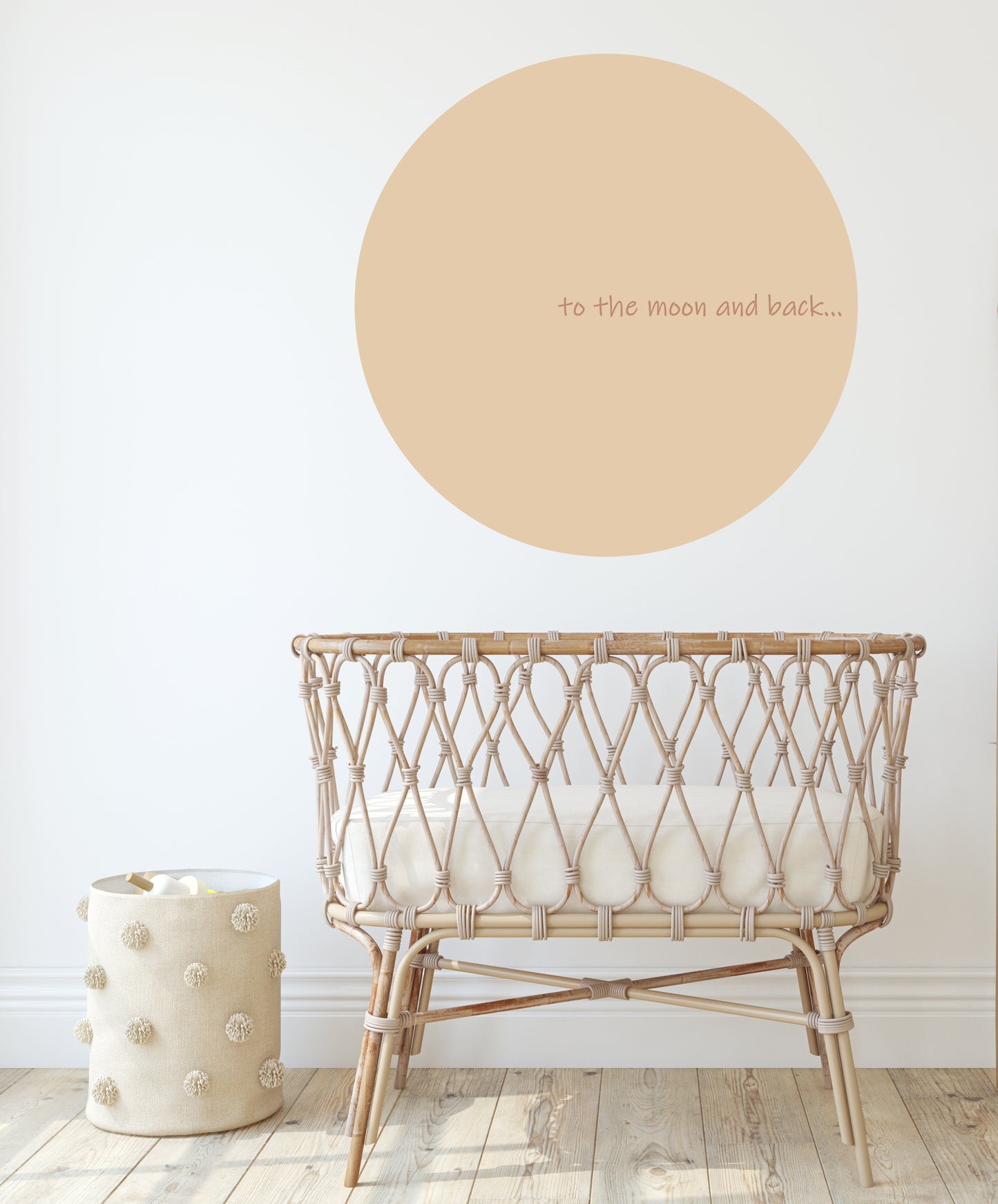To the moon and back  Behangcirkel  Kinderkamer - Unikleuren