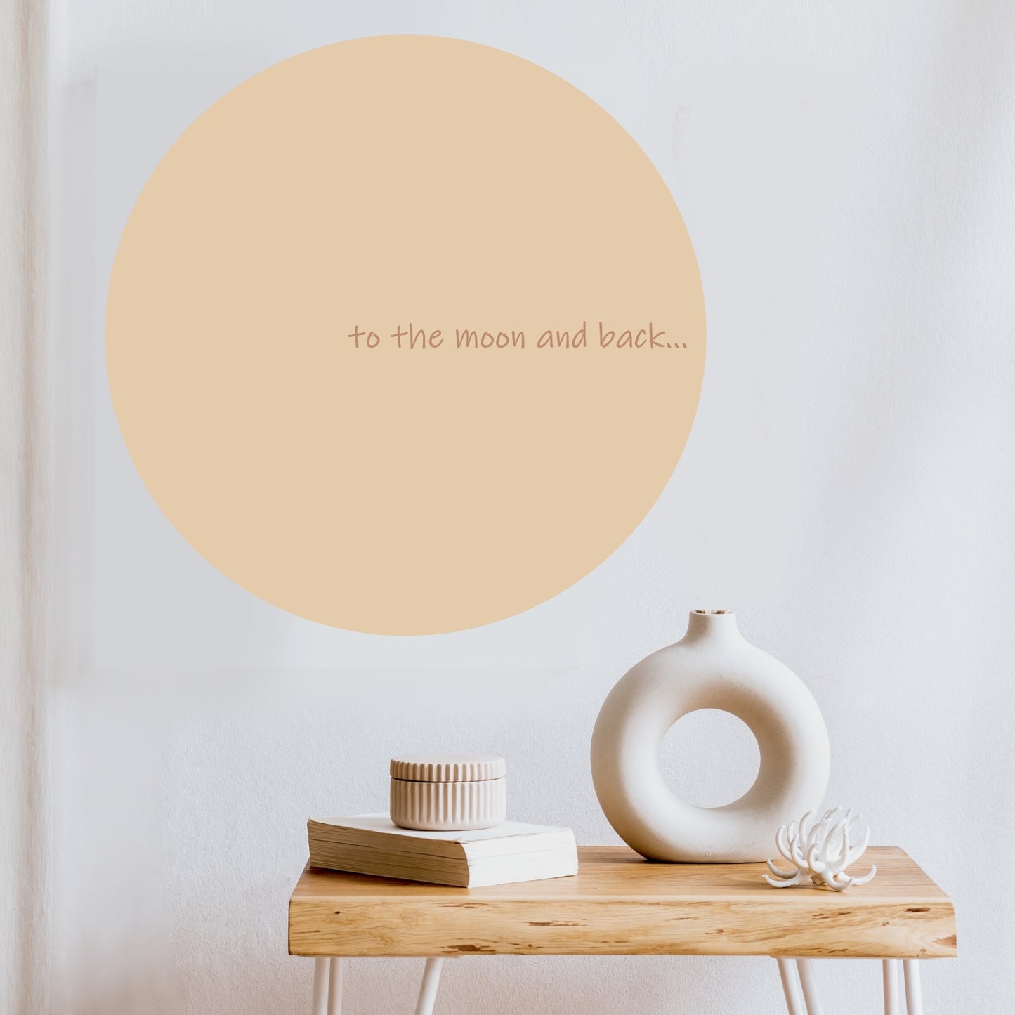 To the moon and back  Behangcirkel  Kinderkamer - Unikleuren