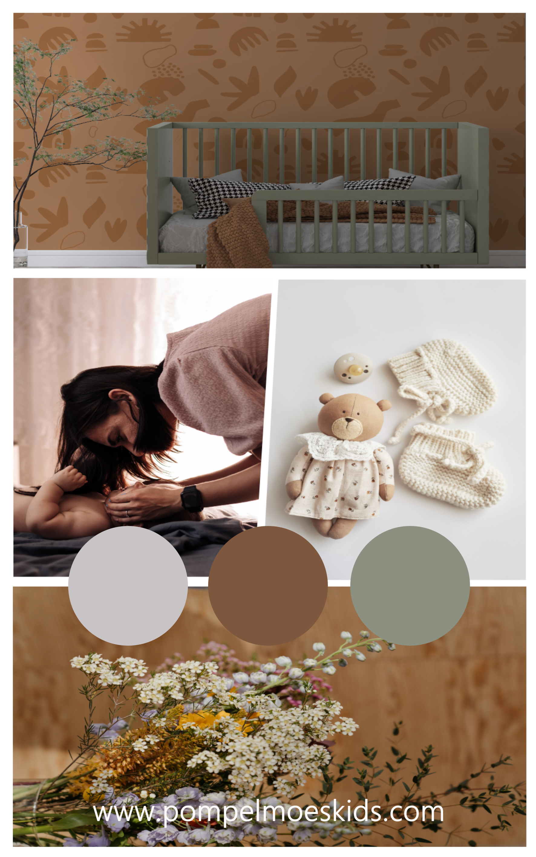 abstract behang babykamer