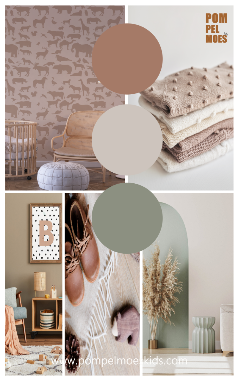 behang babykamer kleur palette