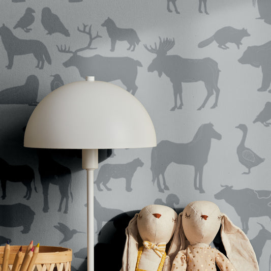 behang babykamer dieren