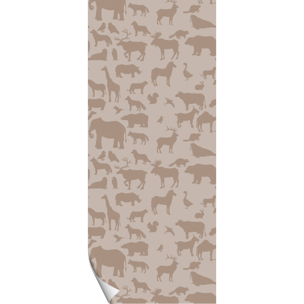 Animal wallpaper Silhouette - Beige