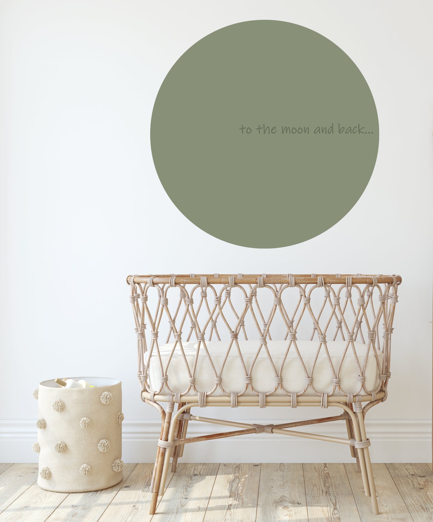 To the moon and back  Behangcirkel  Kinderkamer - Unikleuren