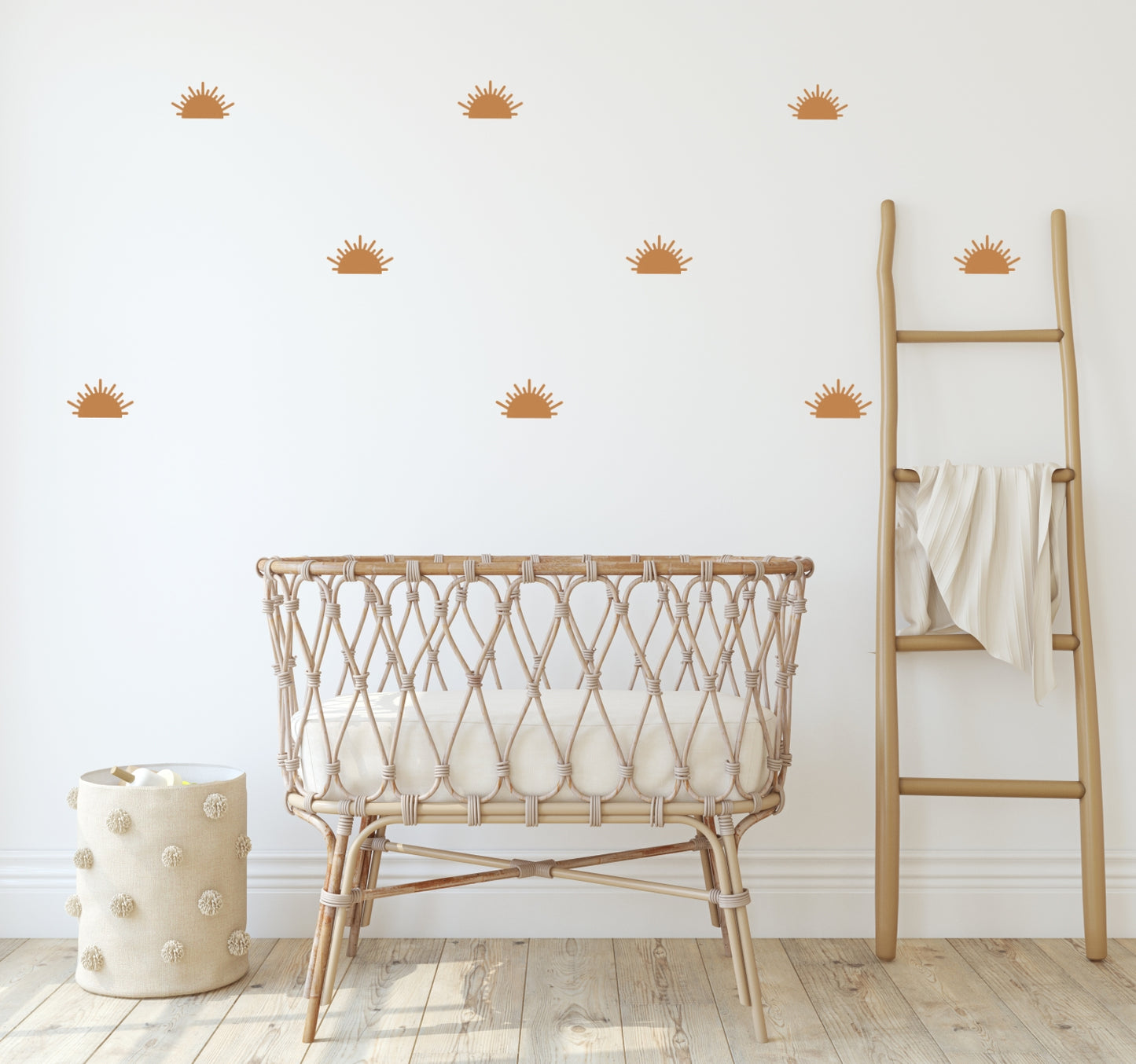 Halve zonnetjes Muurstickers  Roest