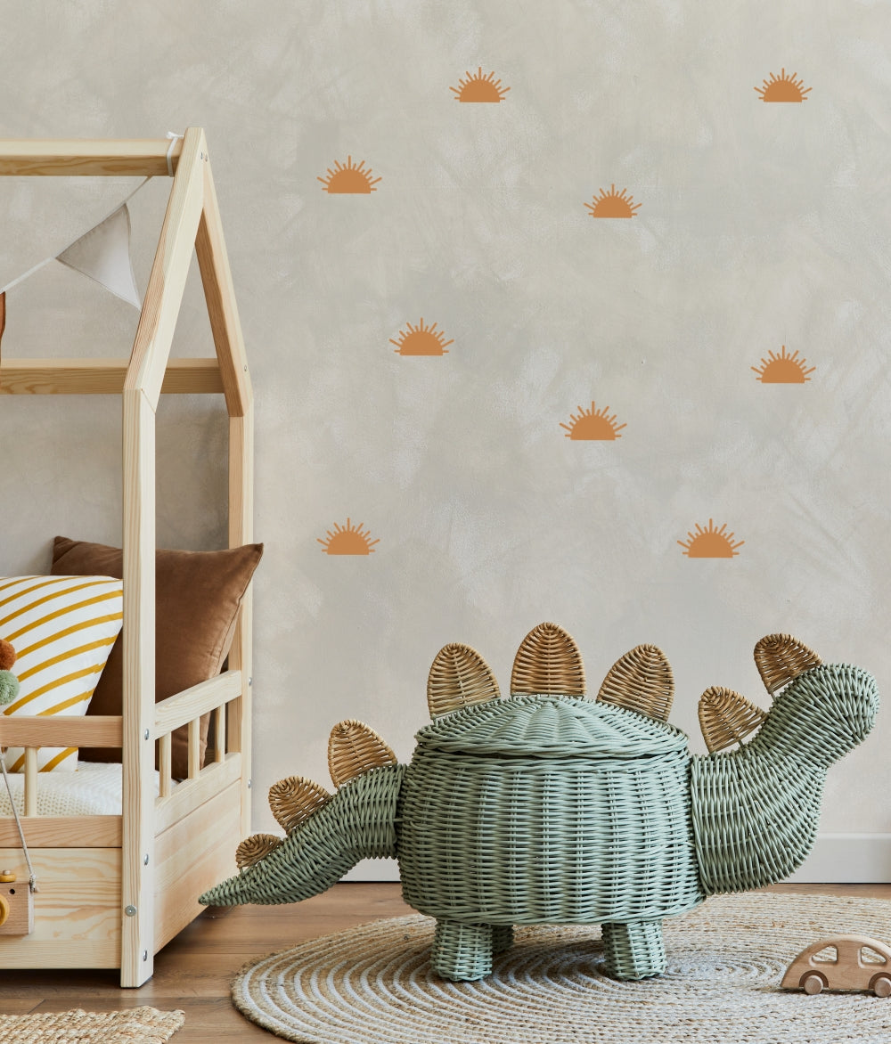 Halve zonnetjes Muurstickers  Roest