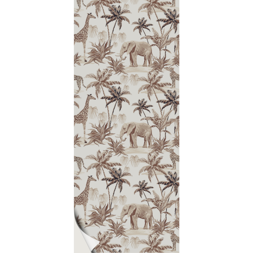 safari behang babykamer