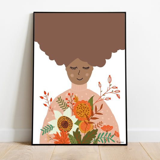 Poster Babykamer - Maya in de Lente – Botanische