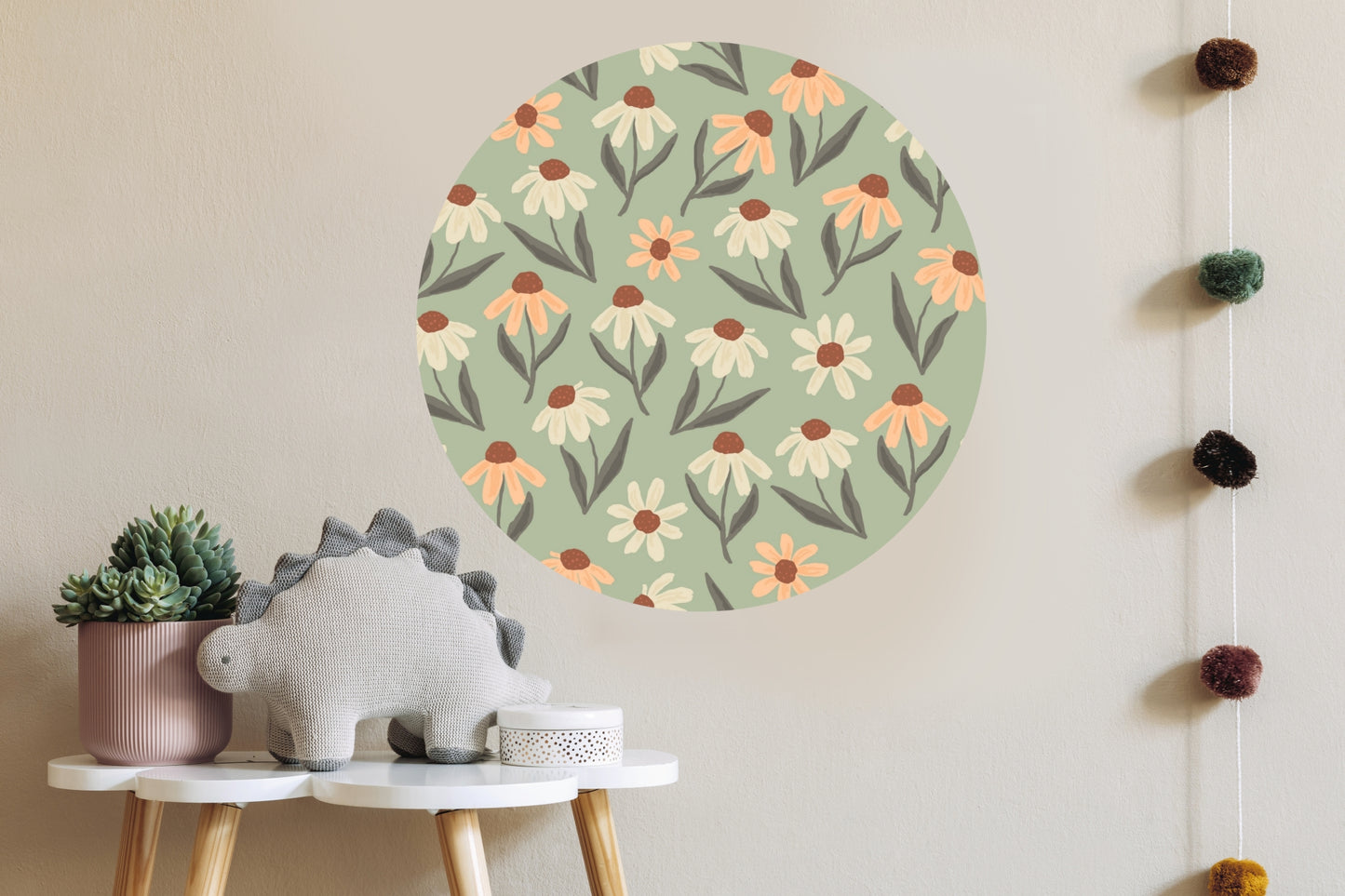 Madeliefs Behangcirkel  Kinderkamer