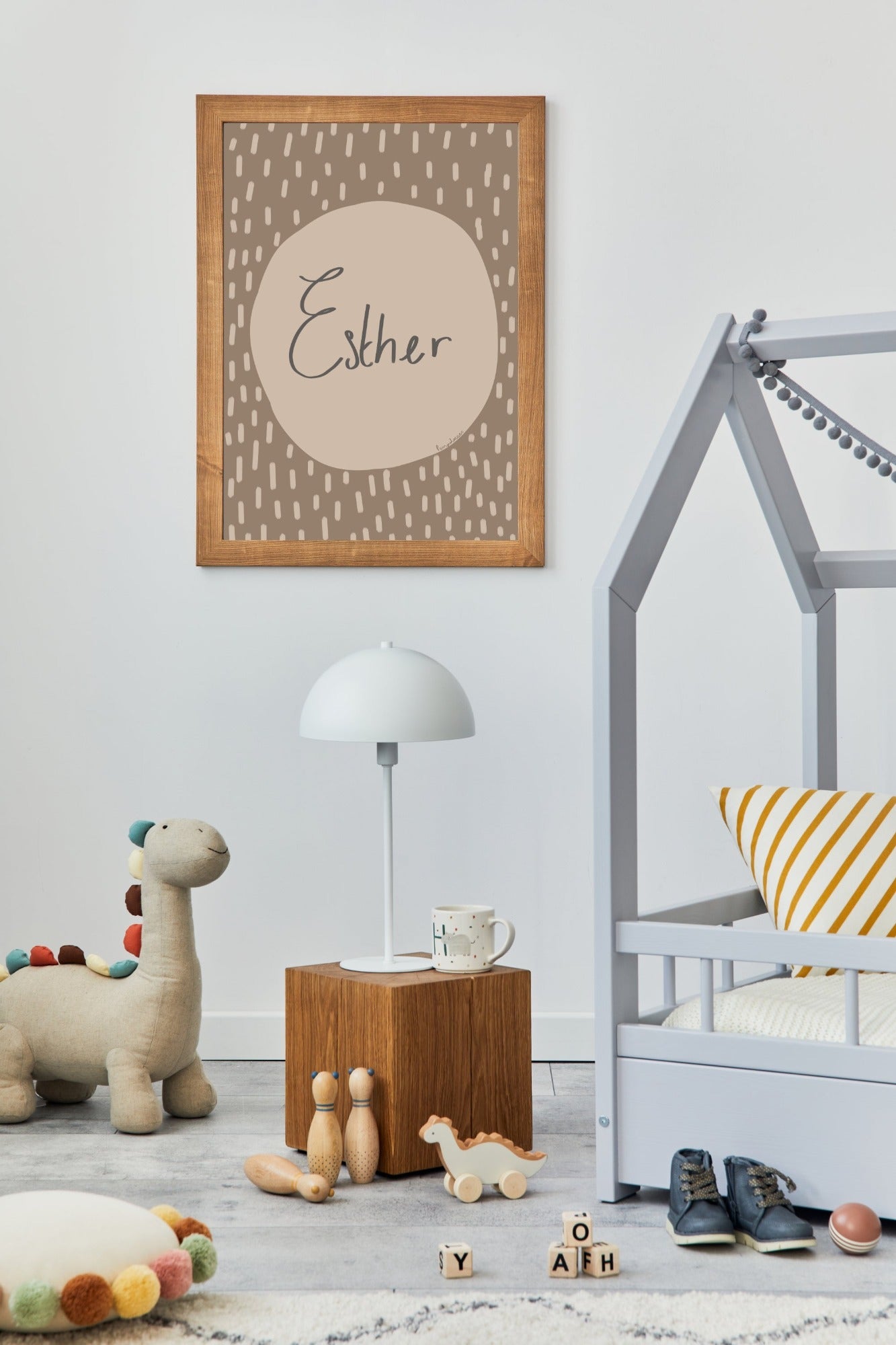 naam poster babykamer