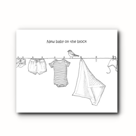 geboortekaartje met cadeautje