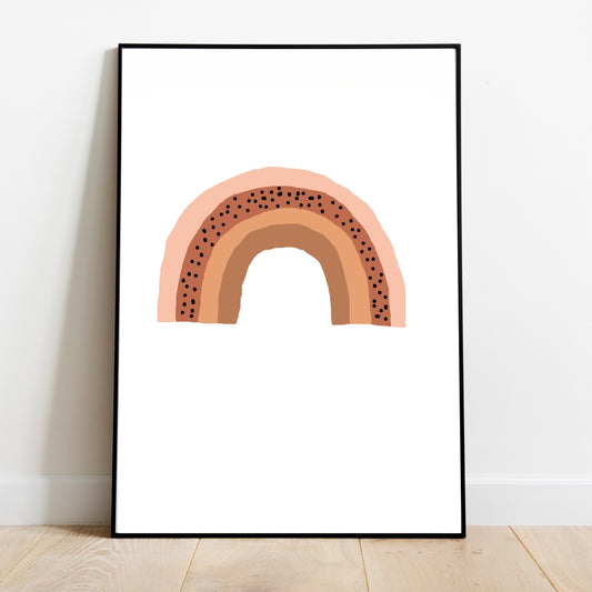 Regenboog Poster – Babykamer Ontwerp (met Naam)