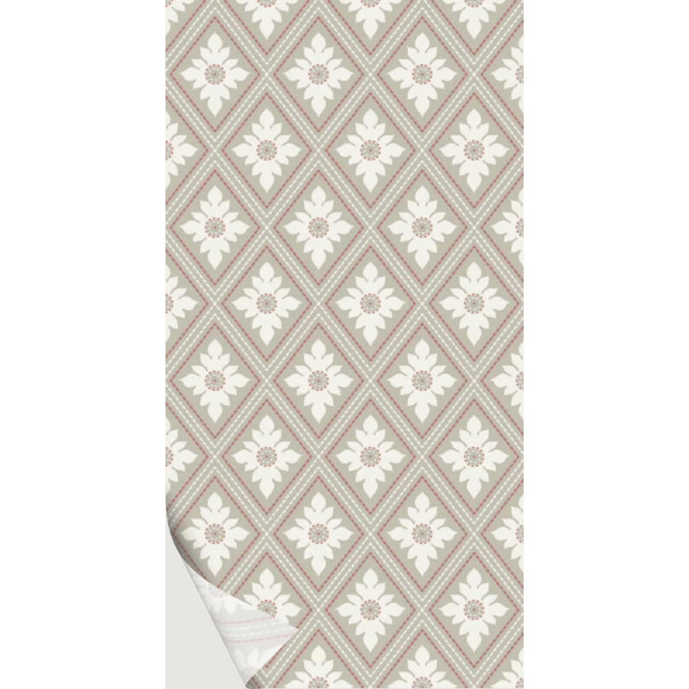 Behang Vintage stijl - Beige