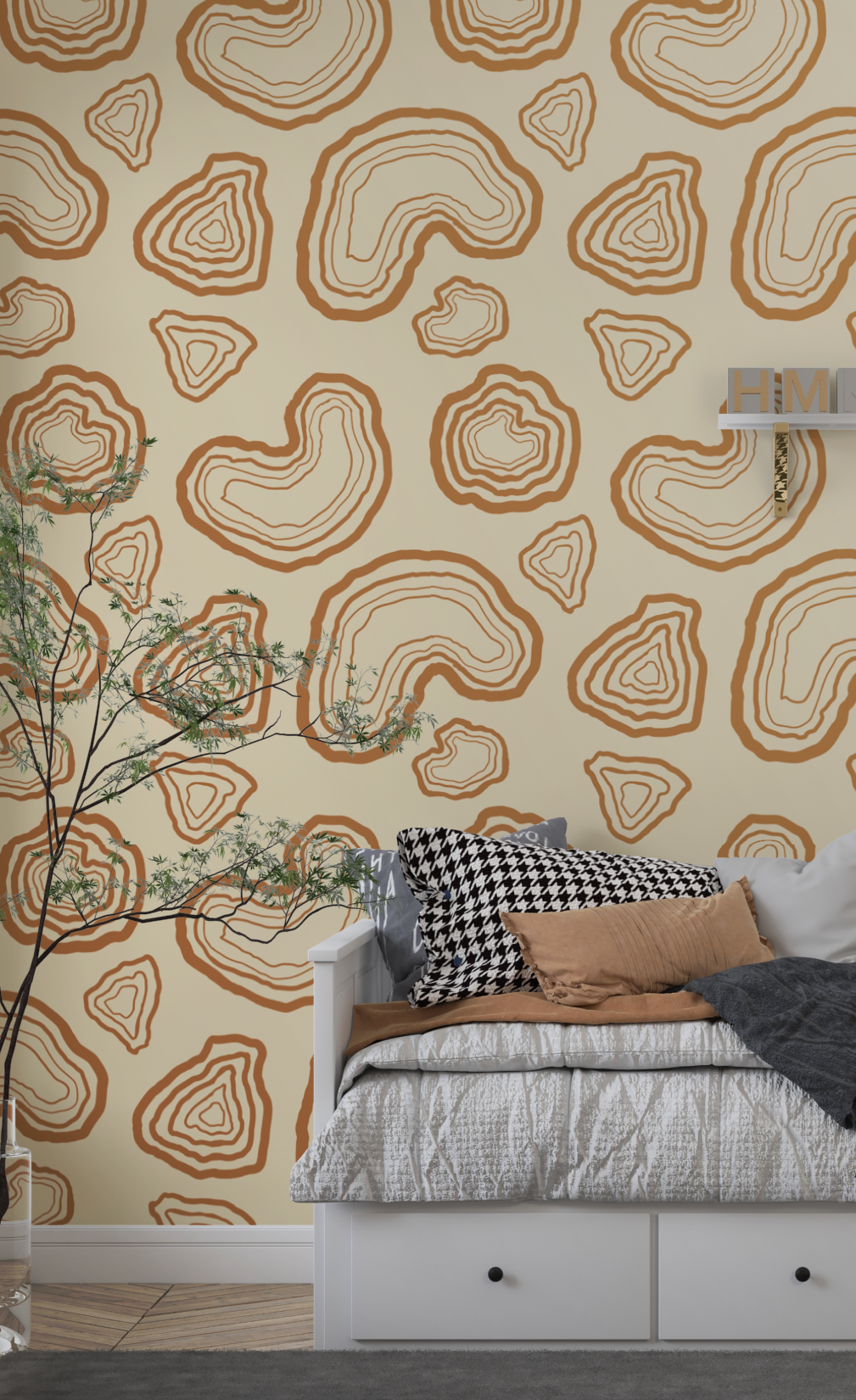 Wooden design Wallpaper children's room