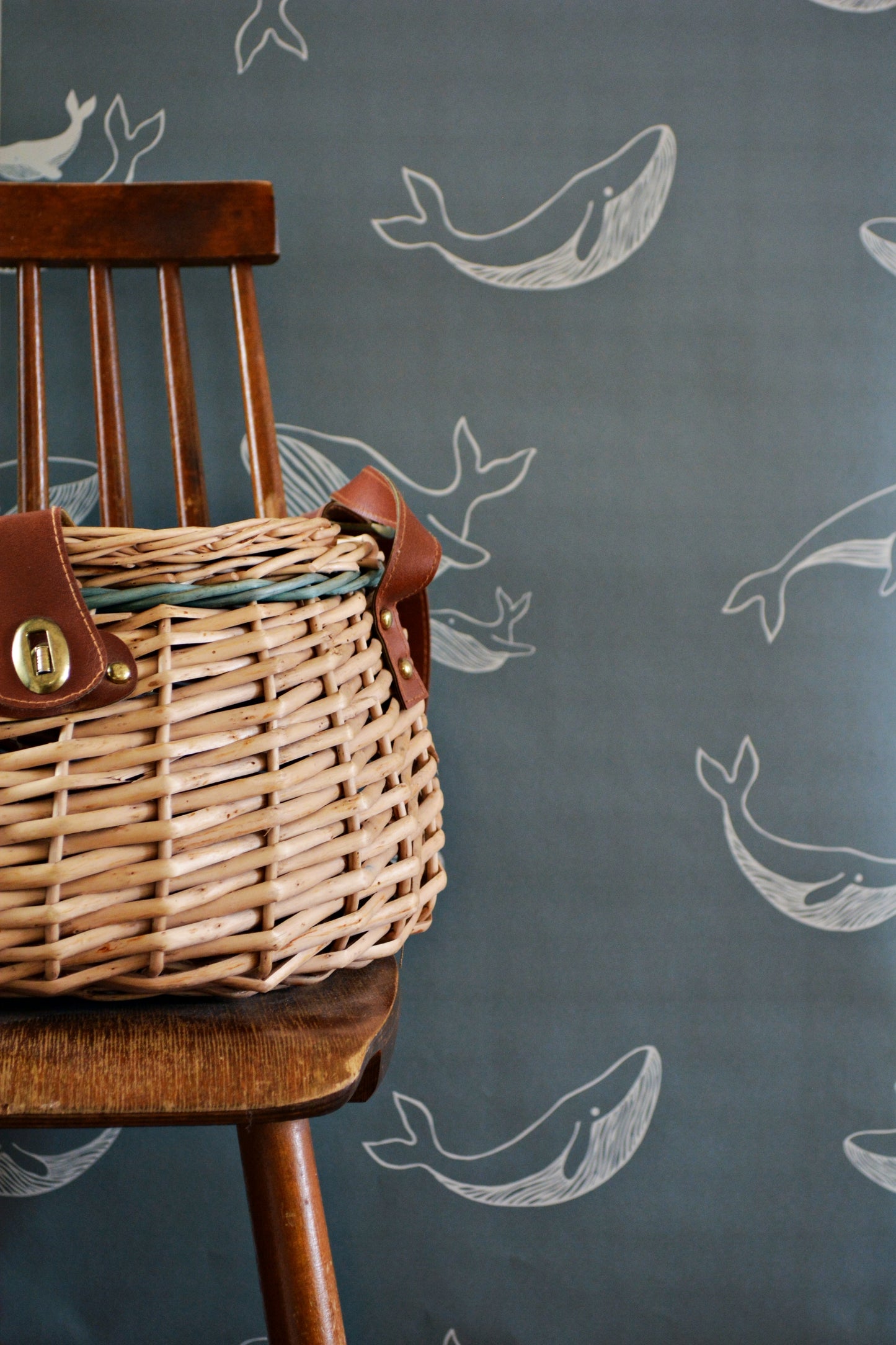 walvis behang babykamer