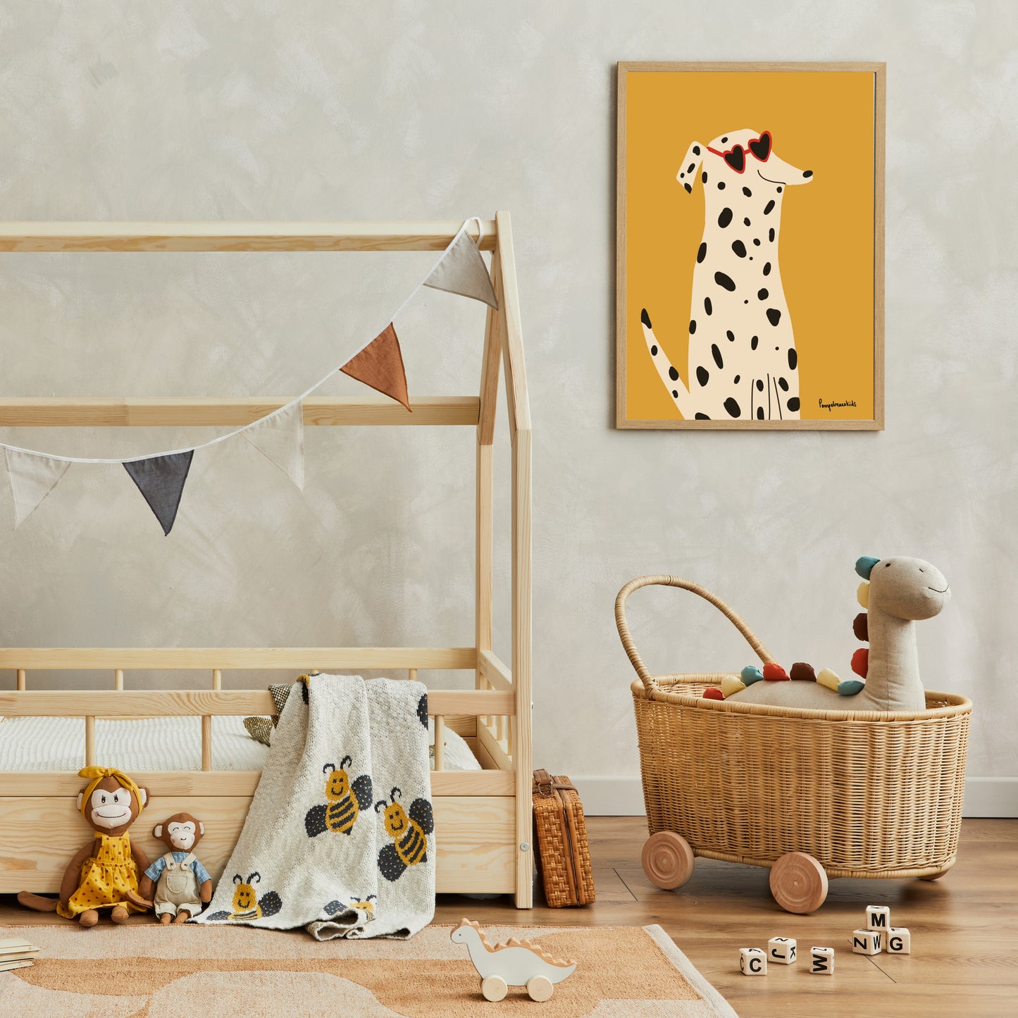 Happy Dalmatian - Poster Babykamer