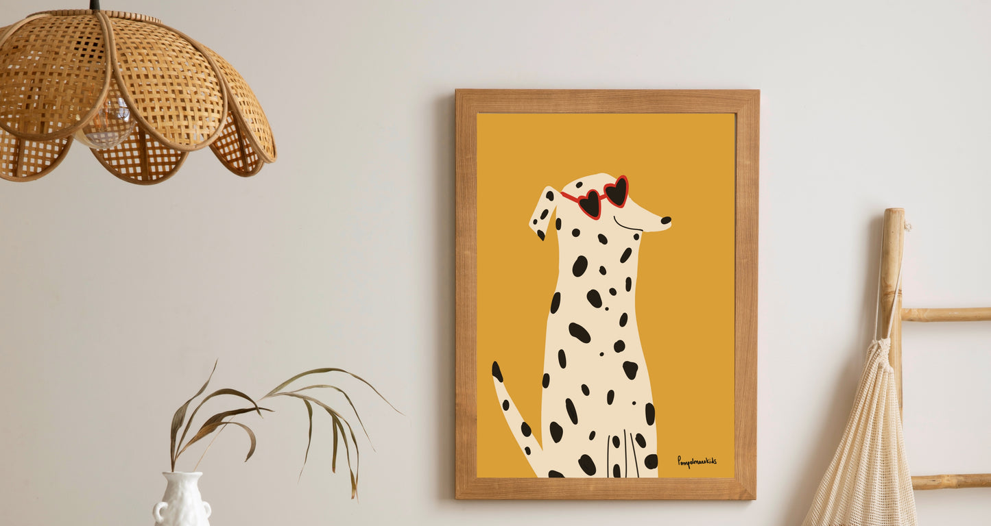 Happy Dalmatian - Poster Babykamer