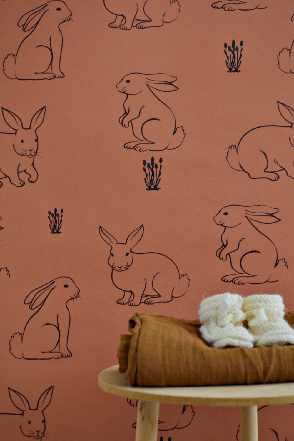 Wallpaper Rabbits Animals - Rust