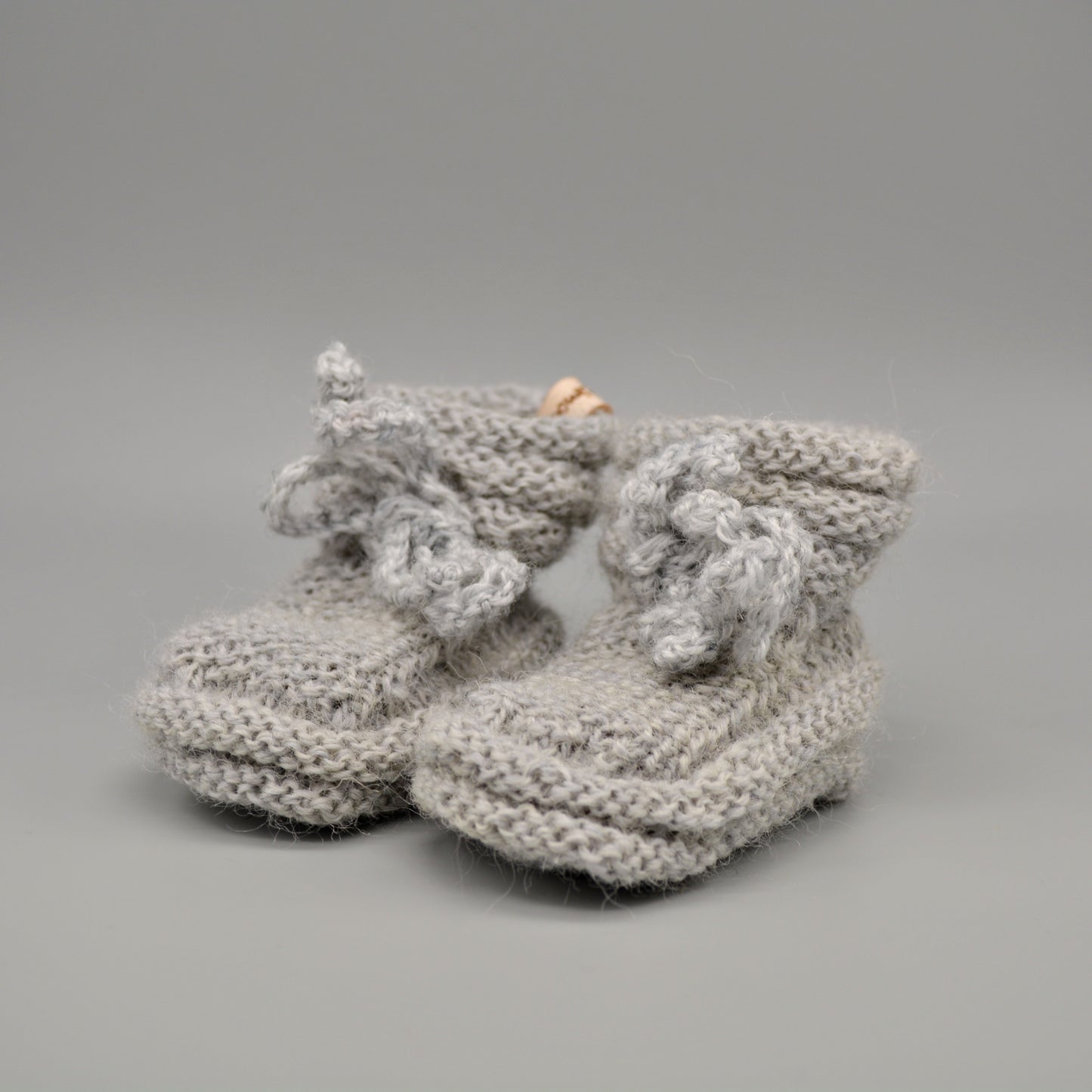 Baby Shoes - Gray - Knitted