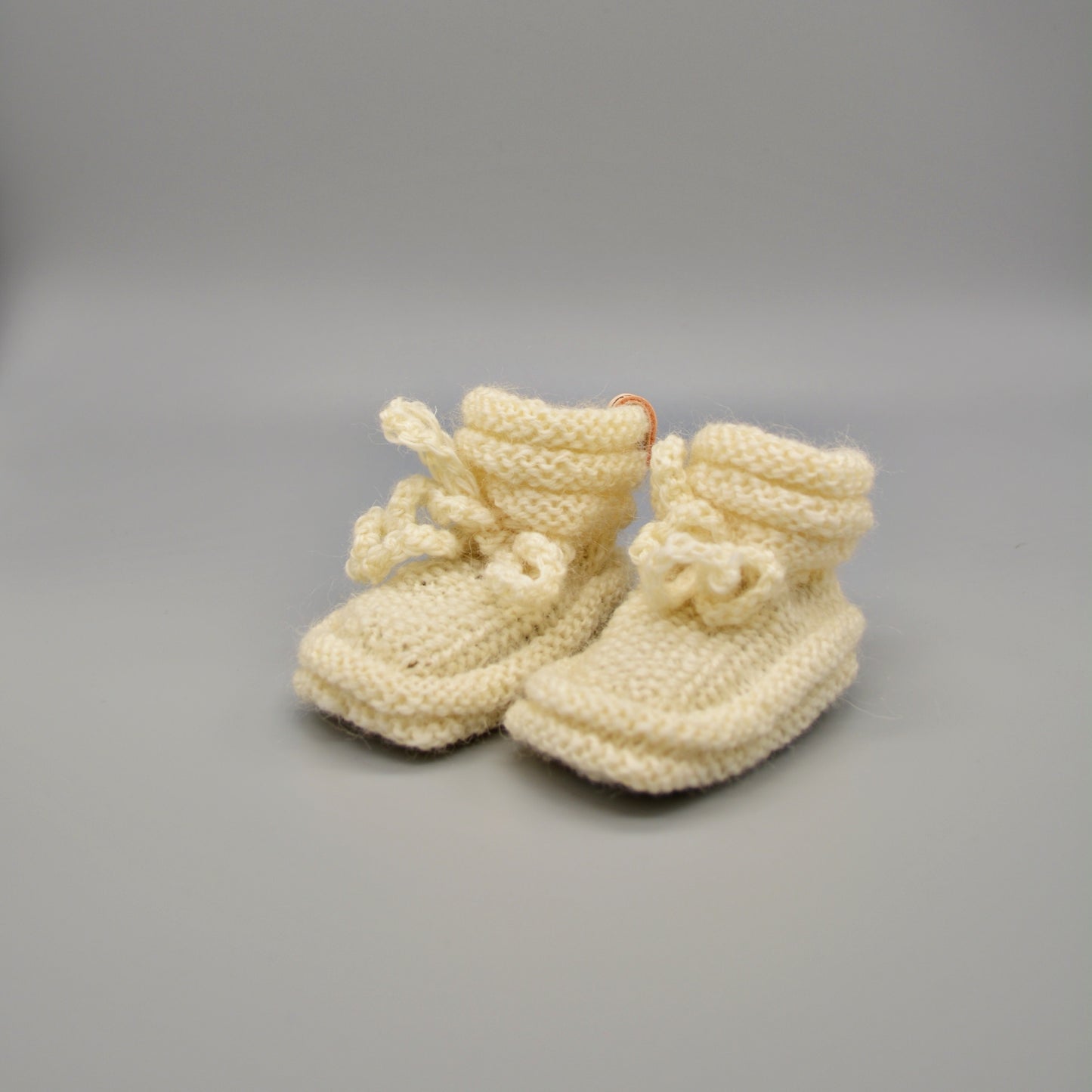 Baby slippers - Cream - Knitted