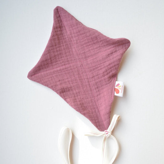 Hydrophilic pacifier cloth kite - Dark old pink