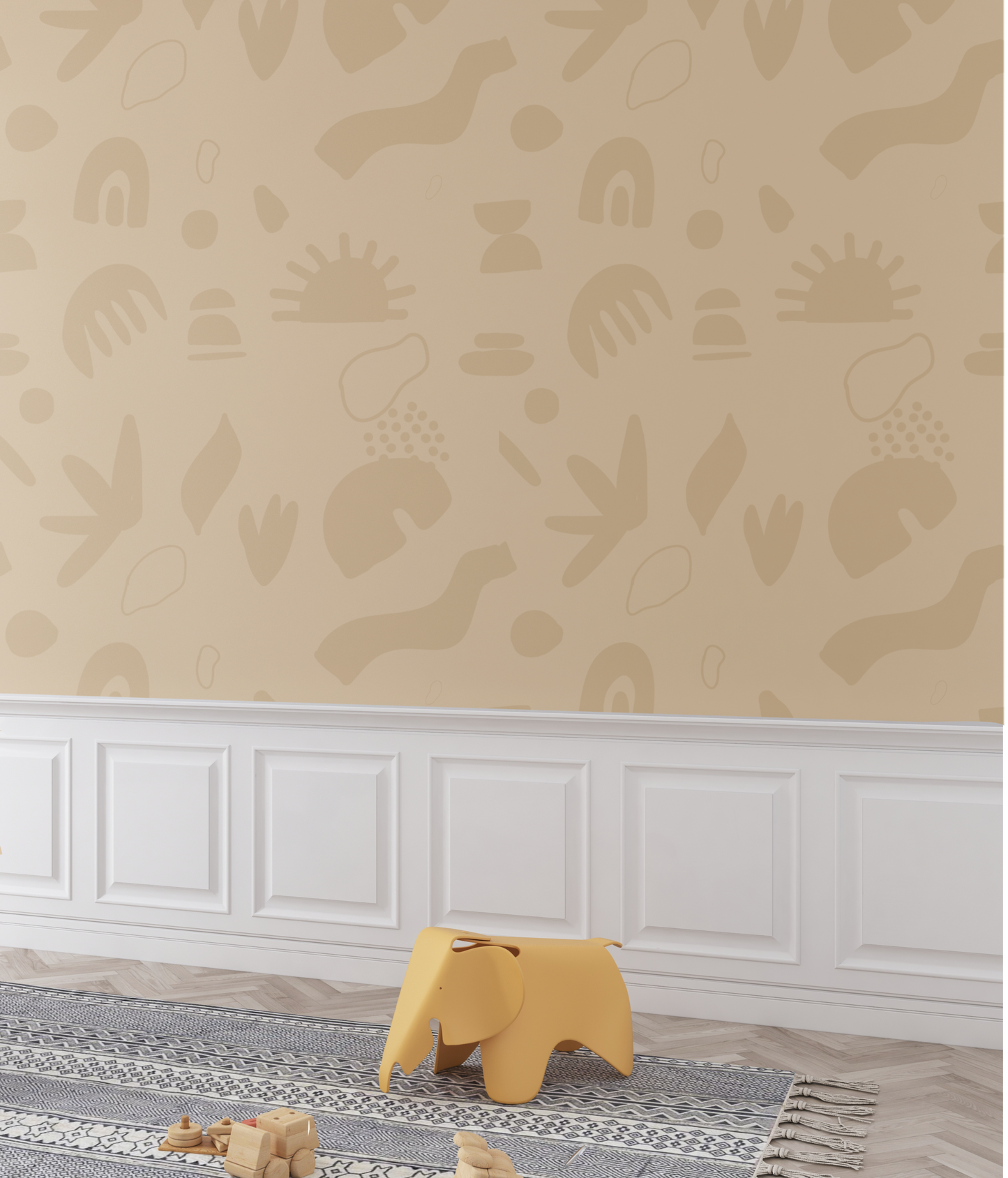 Nature Abstract Wallpaper - Beige