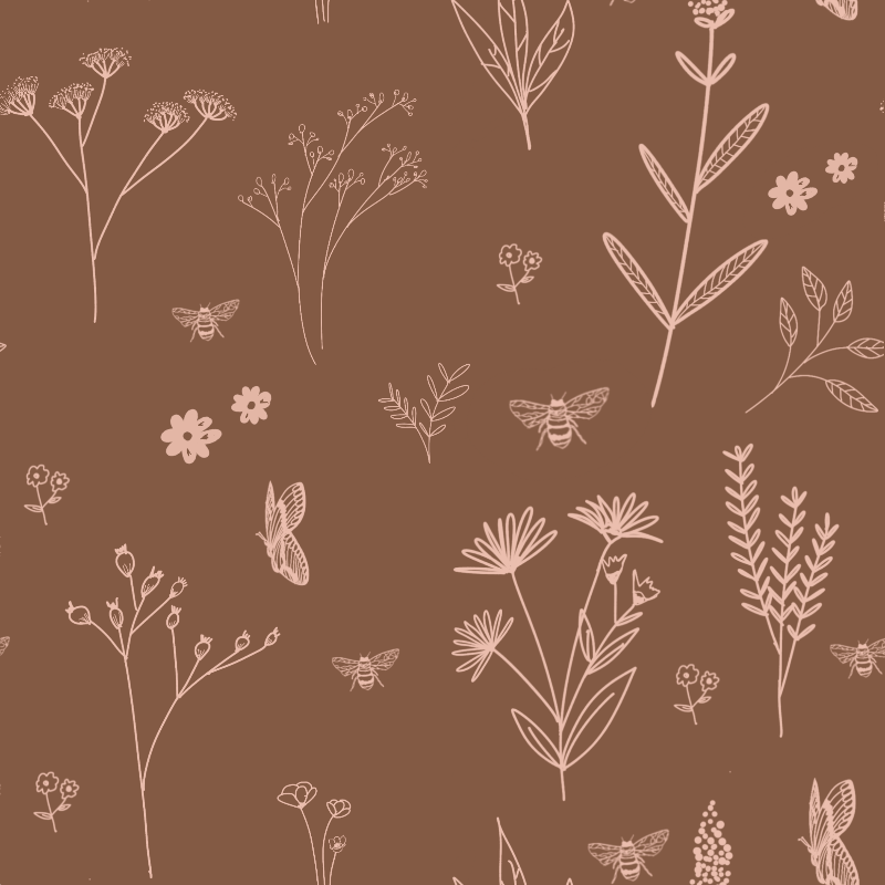 Wallpaper Wild flowers drawings